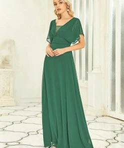 Ever-Pretty US SHOP BY OCCASION Women's A-Line Empire Waist Maxi Chiffon Evening Dress