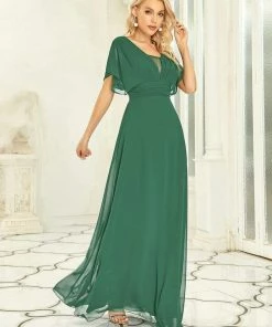 Ever-Pretty US SHOP BY OCCASION Women's A-Line Empire Waist Maxi Chiffon Evening Dress