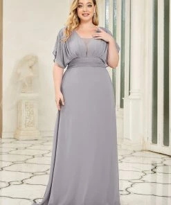 Ever-Pretty US SHOP BY OCCASION Women's A-Line Empire Waist Maxi Chiffon Evening Dress