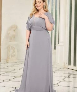 Ever-Pretty US Plus Size Empire Waist Chiffon Formal Maxi Evening Dress SHOP BY OCCASION