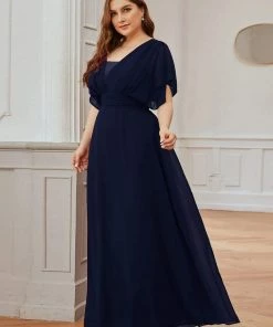Ever-Pretty US Plus Size Empire Waist Chiffon Formal Maxi Evening Dress SHOP BY OCCASION