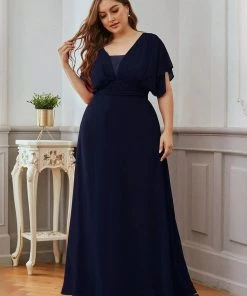 Ever-Pretty US Plus Size Empire Waist Chiffon Formal Maxi Evening Dress SHOP BY OCCASION