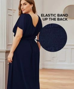 Ever-Pretty US Plus Size Empire Waist Chiffon Formal Maxi Evening Dress SHOP BY OCCASION