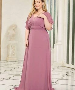 Ever-Pretty US Plus Size Empire Waist Chiffon Formal Maxi Evening Dress SHOP BY OCCASION