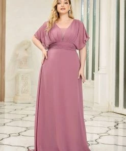 Ever-Pretty US Plus Size Empire Waist Chiffon Formal Maxi Evening Dress SHOP BY OCCASION