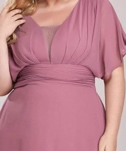 Ever-Pretty US Plus Size Empire Waist Chiffon Formal Maxi Evening Dress SHOP BY OCCASION