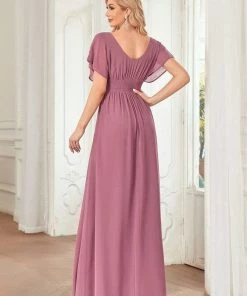 Ever-Pretty US SHOP BY OCCASION Women's A-Line Empire Waist Maxi Chiffon Evening Dress