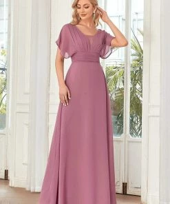 Ever-Pretty US SHOP BY OCCASION Women's A-Line Empire Waist Maxi Chiffon Evening Dress