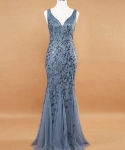 Ever-Pretty US Plus Size Maxi Sequin Formal Dresses & Gowns