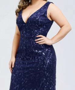 Ever-Pretty US Plus Size Maxi Sequin Formal Dresses & Gowns