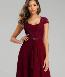 Ever-Pretty US Sweetheart Floral Lace Cap Sleeve Wedding Guest Dress SHOP BY OCCASION