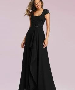 Ever-Pretty US Sweetheart Floral Lace Cap Sleeve Wedding Guest Dress SHOP BY OCCASION