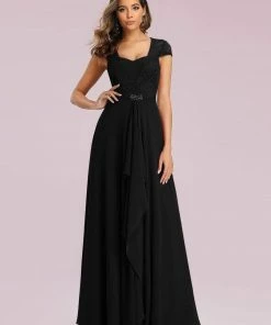Ever-Pretty US Sweetheart Floral Lace Cap Sleeve Wedding Guest Dress SHOP BY OCCASION