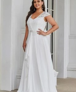 Ever-Pretty US Sweetheart Floral Lace Cap Sleeve Wedding Guest Dress SHOP BY OCCASION