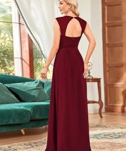 Ever-Pretty US Custom Size Sequin Sleeveless Long Grecian Style Bridesmaid Dress Summer Dresses 2022