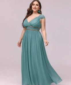 Ever-Pretty US Plus Size Sleeveless Grecian Style Formal Evening Dress
