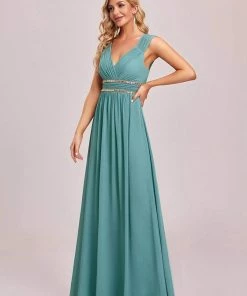 Ever-Pretty US Sleeveless Grecian Style Bridesmaid Dress For Women Evening Dresses & Gowns