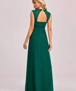 Ever-Pretty US Custom Size Sequin Sleeveless Long Grecian Style Bridesmaid Dress Summer Dresses 2022