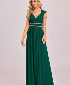 Ever-Pretty US Sleeveless Grecian Style Bridesmaid Dress For Women Evening Dresses & Gowns