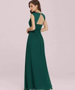 Ever-Pretty US Custom Size Sequin Sleeveless Long Grecian Style Bridesmaid Dress Summer Dresses 2022