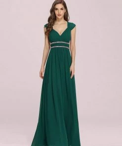 Ever-Pretty US Sleeveless Grecian Style Bridesmaid Dress For Women Evening Dresses & Gowns
