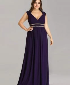 Ever-Pretty US Plus Size Sleeveless Grecian Style Formal Evening Dress