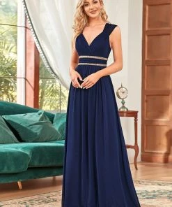Ever-Pretty US Sleeveless Grecian Style Bridesmaid Dress For Women Evening Dresses & Gowns