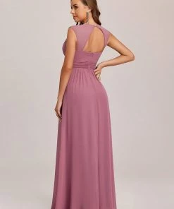 Ever-Pretty US Custom Size Sequin Sleeveless Long Grecian Style Bridesmaid Dress Summer Dresses 2022