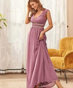 Ever-Pretty US Sleeveless Grecian Style Bridesmaid Dress For Women Evening Dresses & Gowns