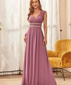 Ever-Pretty US Sleeveless Grecian Style Bridesmaid Dress For Women Evening Dresses & Gowns