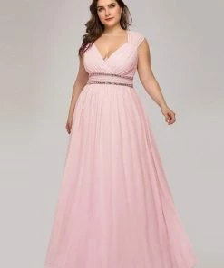 Ever-Pretty US Plus Size Sleeveless Grecian Style Formal Evening Dress