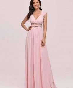 Ever-Pretty US Sleeveless Grecian Style Bridesmaid Dress For Women Evening Dresses & Gowns