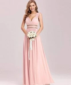 Ever-Pretty US Sleeveless Grecian Style Bridesmaid Dress For Women Evening Dresses & Gowns