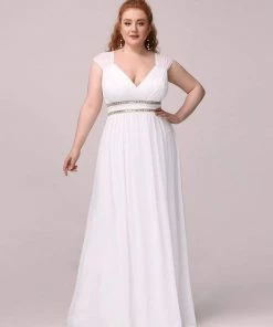 Ever-Pretty US Plus Size Sleeveless Grecian Style Formal Evening Dress