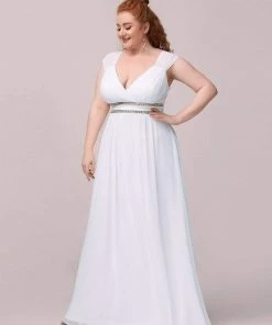 Ever-Pretty US Sleeveless Grecian Style Bridesmaid Dress For Women Evening Dresses & Gowns