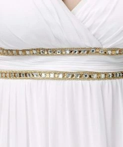 Ever-Pretty US Summer Dresses 2022 Sleeveless Grecian Style Casual Wedding Dress