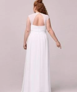 Ever-Pretty US Summer Dresses 2022 Sleeveless Grecian Style Casual Wedding Dress
