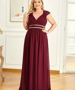 Ever-Pretty US SHOP BY OCCASION Plus Size Sleeveless Beaded Belt Chiffon Formal Summer Dresses 38 Ever-Pretty US SHOP BY OCCASION Plus Size Sleeveless Beaded Belt Chiffon Formal Summer Dresses