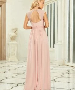 Ever-Pretty US V-Neck Sleeveless Beaded Belt Chiffon A-Line Evening Dress SHOP BY OCCASION