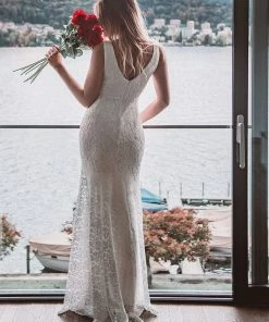 Ever-Pretty US SHOP BY OCCASION Sexy Fitted Lace Mermaid Evening Dress