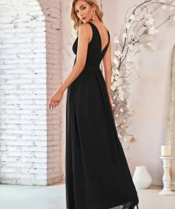 Ever-Pretty US Sleeveless V-Neck Maxi Chiffon Bridesmaid Dress Party Dresses
