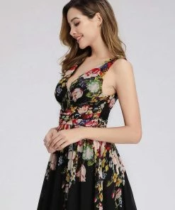 Ever-Pretty US Sleeveless V-Neck Maxi Chiffon Bridesmaid Dress Party Dresses