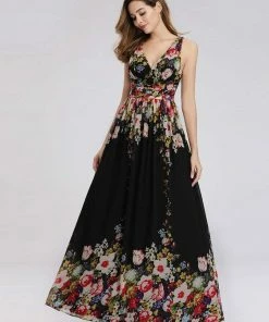 Ever-Pretty US Sleeveless V-Neck Maxi Chiffon Bridesmaid Dress Party Dresses