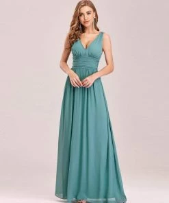 Ever-Pretty US Sleeveless V-Neck Maxi Chiffon Bridesmaid Dress Party Dresses