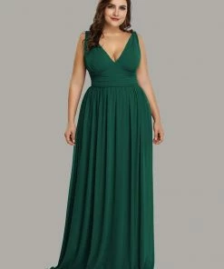 Ever-Pretty US Sleeveless V-Neck Maxi Chiffon Bridesmaid Dress Party Dresses