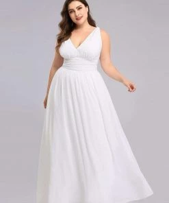 Ever-Pretty US Sleeveless V-Neck Maxi Chiffon Bridesmaid Dress Party Dresses