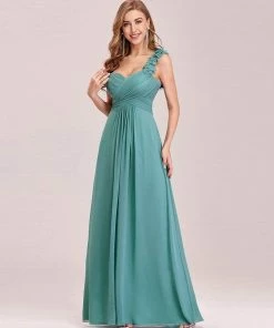 Ever-Pretty US Chiffon One Shoulder Maxi Long Bridesmaid Dresses For Women SHOP BY STYLE