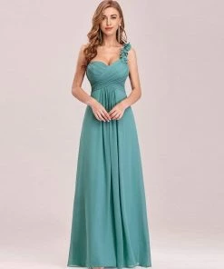 Ever-Pretty US Chiffon One Shoulder Maxi Long Bridesmaid Dresses For Women SHOP BY STYLE