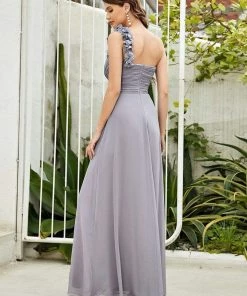 Ever-Pretty US Chiffon One Shoulder Maxi Long Bridesmaid Dresses For Women SHOP BY STYLE