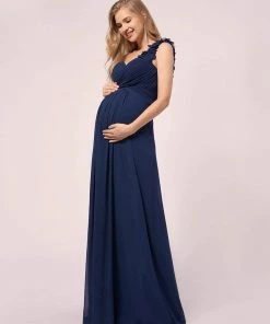 Ever-Pretty US Maxi Long Flower One Shoulder Maternity Dress SHOP BY OCCASION